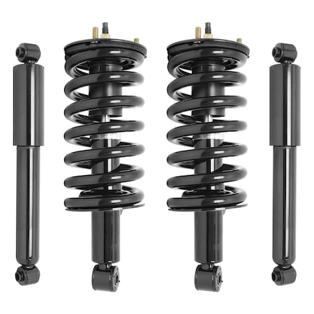 Unity 4-11302-255040-001 Front and Rear Complete Strut Assembly Shock Kit 4-11302-255040-001